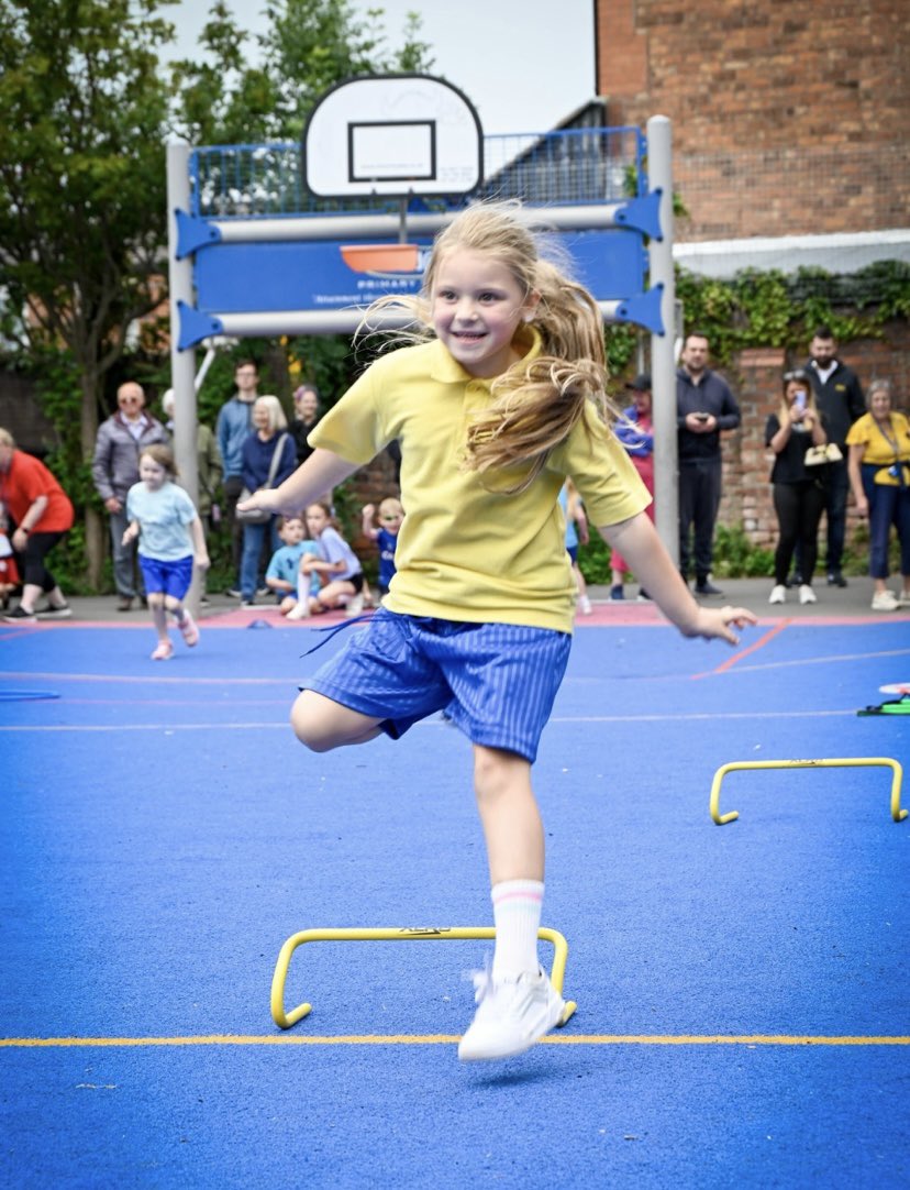 Fantastic effort from Year 2 as they sprinted, balanced and jumped their way through a playground packed with excitement