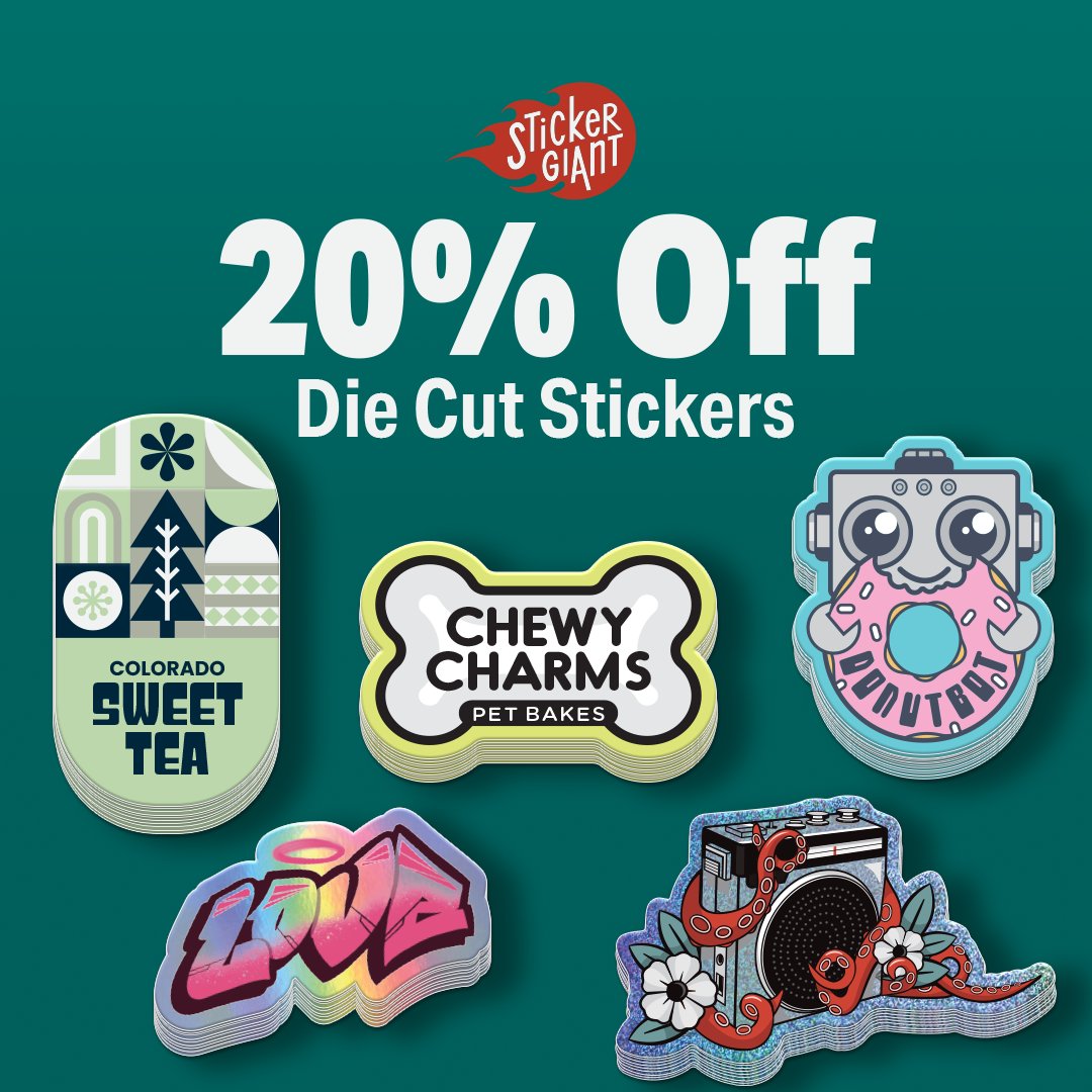 StickerGiant (@stickergiant) on Twitter photo die cut fans, this one’s for you. 🔥
use code DIECUT20, deal goes through june 26th ➡️bit.ly/4e61Qu1 die cut fans, this one’s for you. 🔥
use code DIECUT20, deal goes through june 26th ➡️bit.ly/4e61Qu1