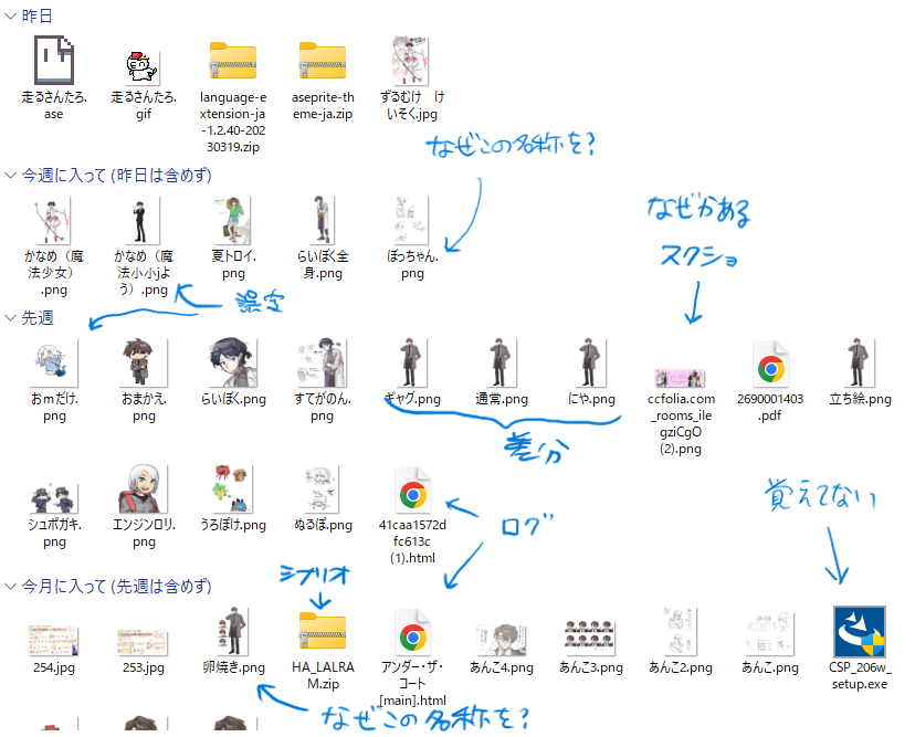 見なよ...俺のダウンロードフォルダを....
