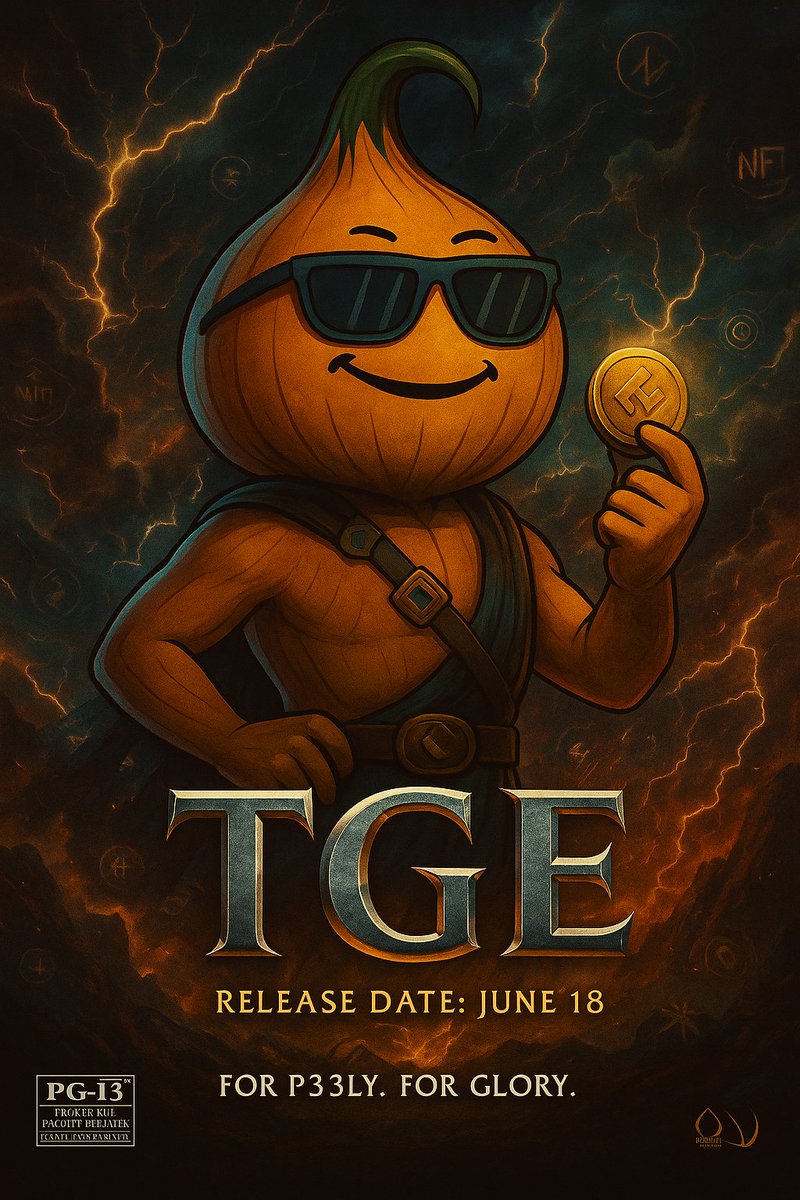 grinz89's tweet image. 🎬 P33LY: The TGE — Only in @SeedifyFund  June 18. Get ready to peel back the layers. 🧅🔥 #TGE #P33LY @thep33l