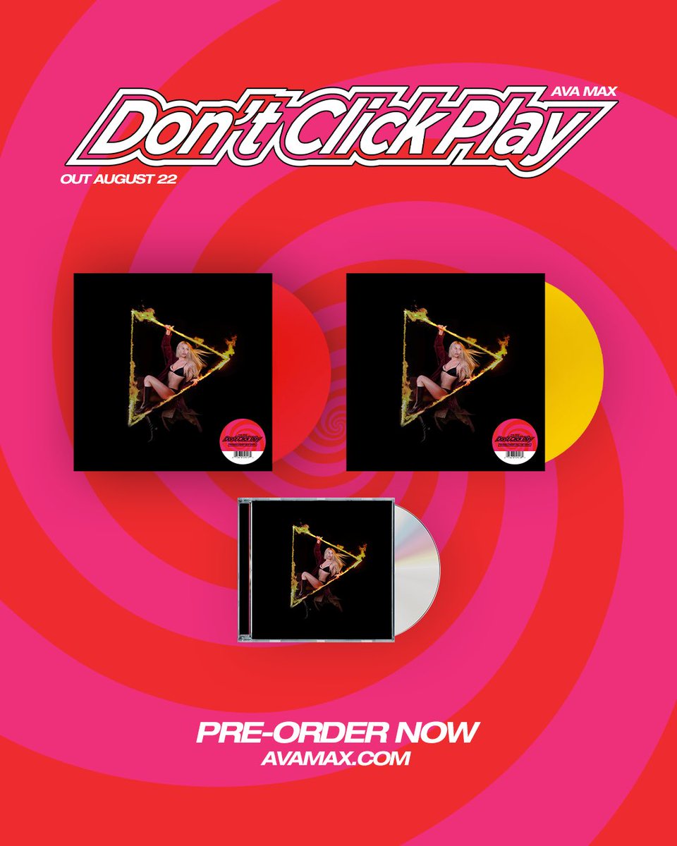 AvaMax's tweet image. See you soon Europe!!! 🪽 and DON’T CLICK PLAY vinyl &amp;amp; CDs available for pre-order now ❥