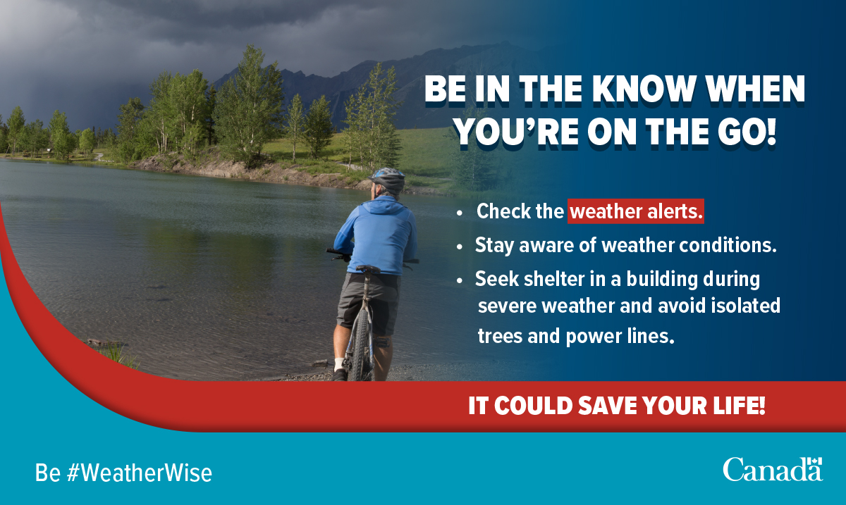 🌩️ When there is a potential for thunderstorms, they can develop in just a few minutes. Remember, when thunder roars, go indoors! #QCstorm