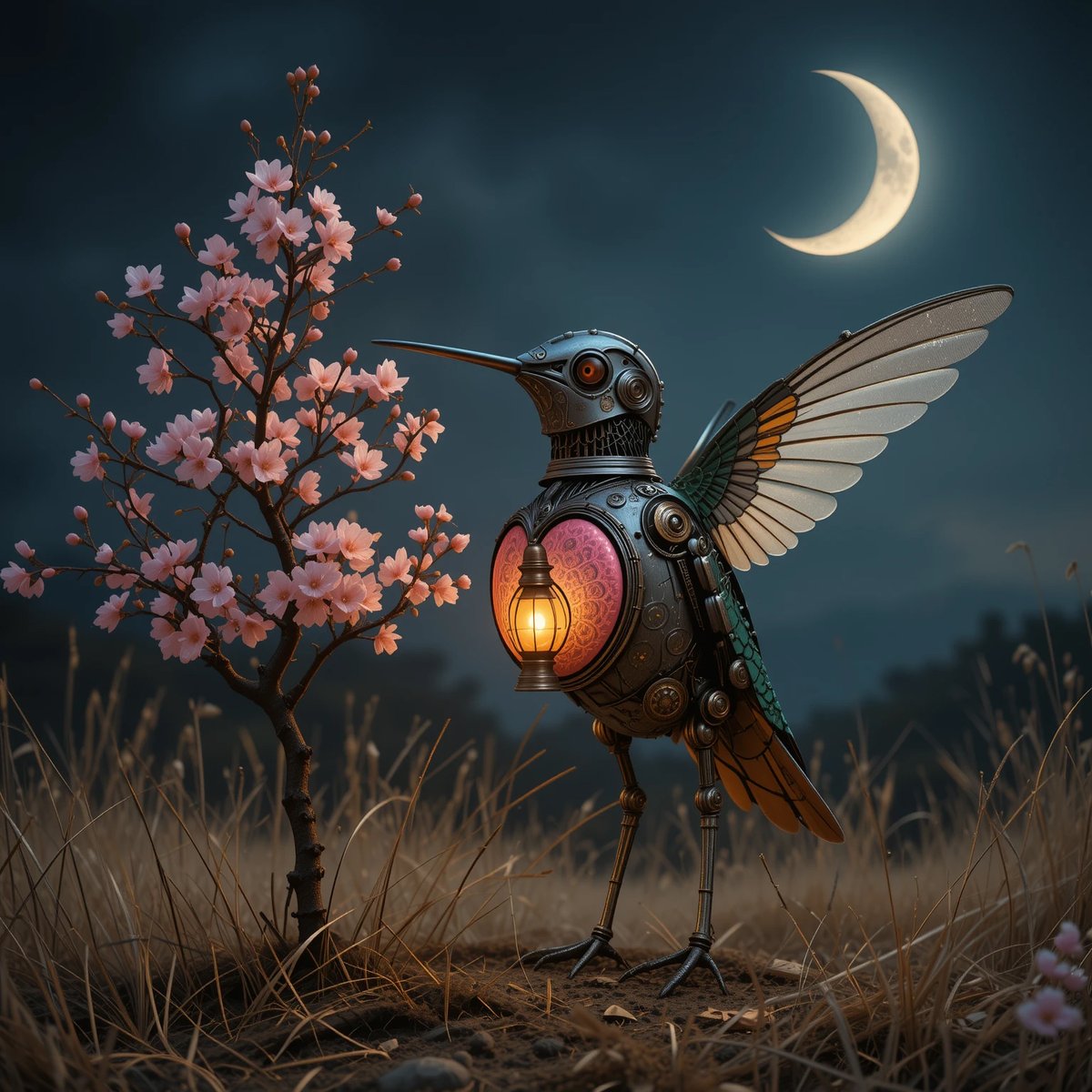 Every evening, he lit his lantern-heart and whispered dreams into the sky—just in case someone was listening