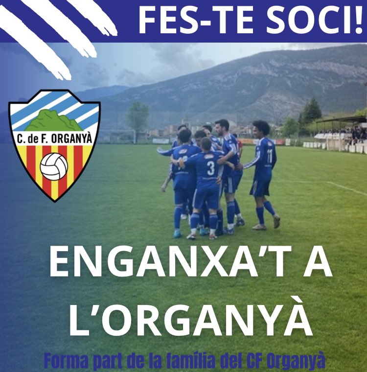 💙🤍𝐅𝐞𝐬-𝐭𝐞 𝐬𝐨𝐜𝐢 𝐢 𝐬𝐢𝐠𝐮𝐞𝐬 𝐩𝐚𝐫𝐭 𝐝𝐞 𝐥𝐚 𝐡𝐢𝐬𝐭𝐨̀𝐫𝐢𝐚!

Junts fem créixer el club. Junts fem créixer el poble.

📲 Contacta’ns a l’instagram!