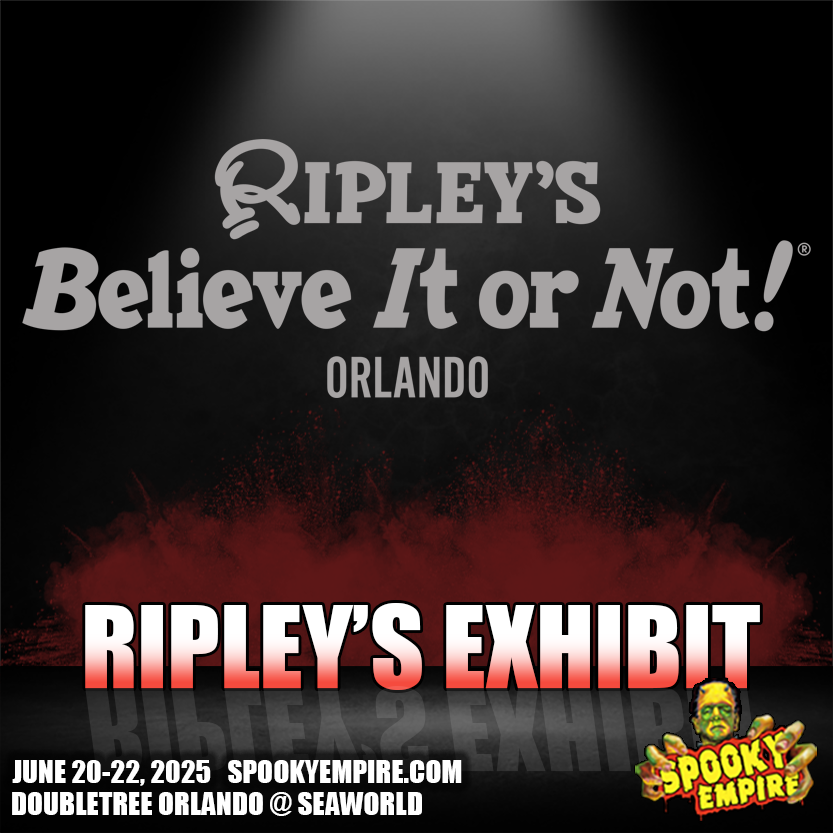 Spooky Empire (@spookyempire) on Twitter photo Step into a world where the unbelievable is REAL 🤯 <a href="/Ripleys/">Ripley's Believe It or Not!</a> joins us at Spooky Empire, June 20-22, 2025 in Orlando, FL! Visit their EXCLUSIVE exhibit all weekend just outside of the tattoo festival (Orange Ballroom) Truth is Stranger Than Fiction! Step into a world where the unbelievable is REAL 🤯 <a href="/Ripleys/">Ripley's Believe It or Not!</a> joins us at Spooky Empire, June 20-22, 2025 in Orlando, FL! Visit their EXCLUSIVE exhibit all weekend just outside of the tattoo festival (Orange Ballroom) Truth is Stranger Than Fiction!