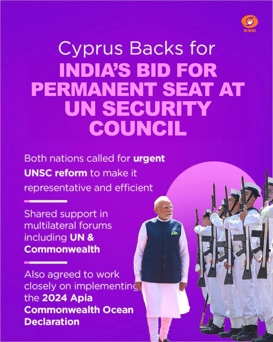 DDNewslive's tweet image. #PMModiCyprusVisit