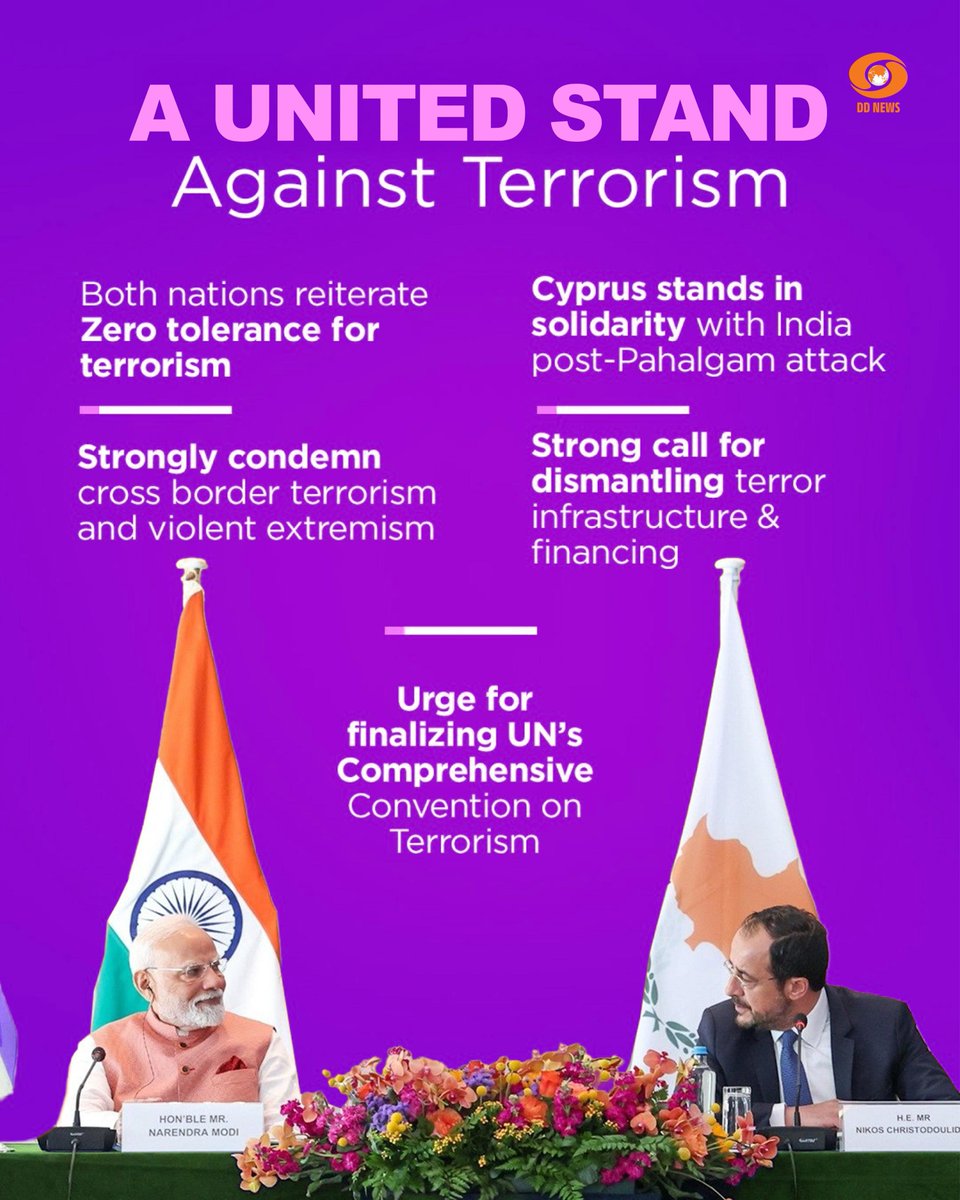 DDNewslive's tweet image. #PMModiCyprusVisit