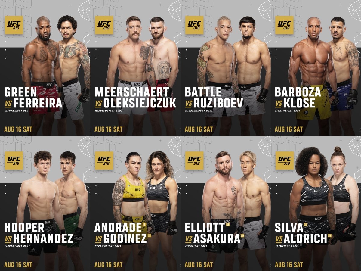 UFChisme's tweet photo. Chulada la cartelera de la #UFC319 

#UFC #MMA #UFChisme @ufc https://t.co/JnBCG3L9od