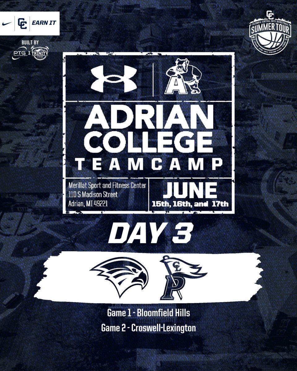 Closed out camp this morning finishing 7-3 across the three days. Thank you to <a href="/AdrianMBB/">Adrian College Men’s Basketball</a>  for hosting a great camp!