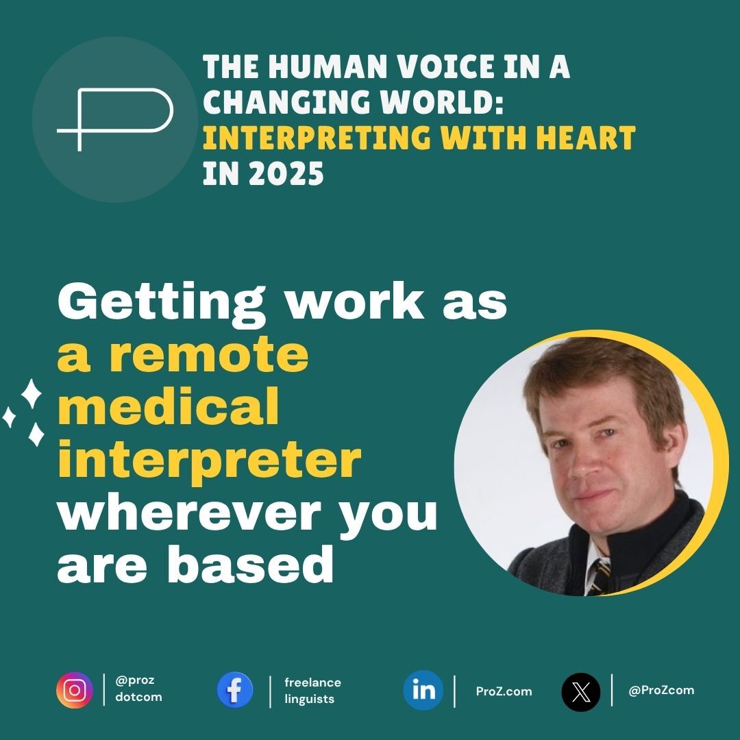 🌍 Want to work as a remote medical interpreter from anywhere? 
🔗 hubs.la/Q03ssWF-0

#proz #xl8 #t9n #1nt #proztv #free #interpreting #freelance