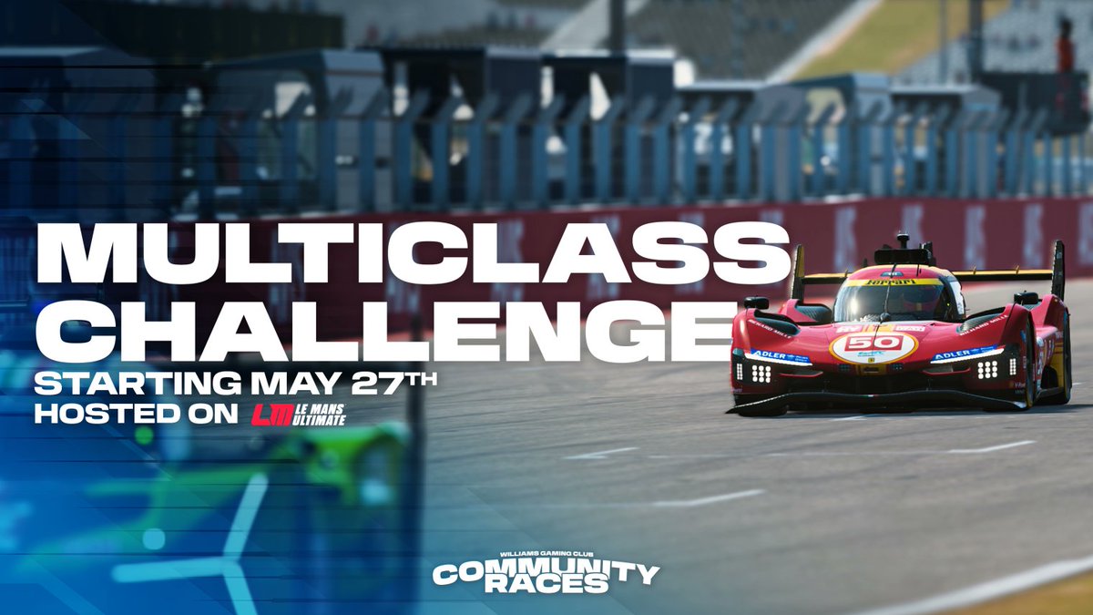 Dan Field 🎙️ (@danfieldf1_) on Twitter photo On my lonesome for the <a href="/WilliamsEsports/">Williams Sim Racing</a> LMU Multiclass Challenge. Tonight, its Spa for the 3rd round of the season.
Come tune into the stream: twitch.tv/williamssimrac… On my lonesome for the <a href="/WilliamsEsports/">Williams Sim Racing</a> LMU Multiclass Challenge. Tonight, its Spa for the 3rd round of the season.
Come tune into the stream: twitch.tv/williamssimrac…