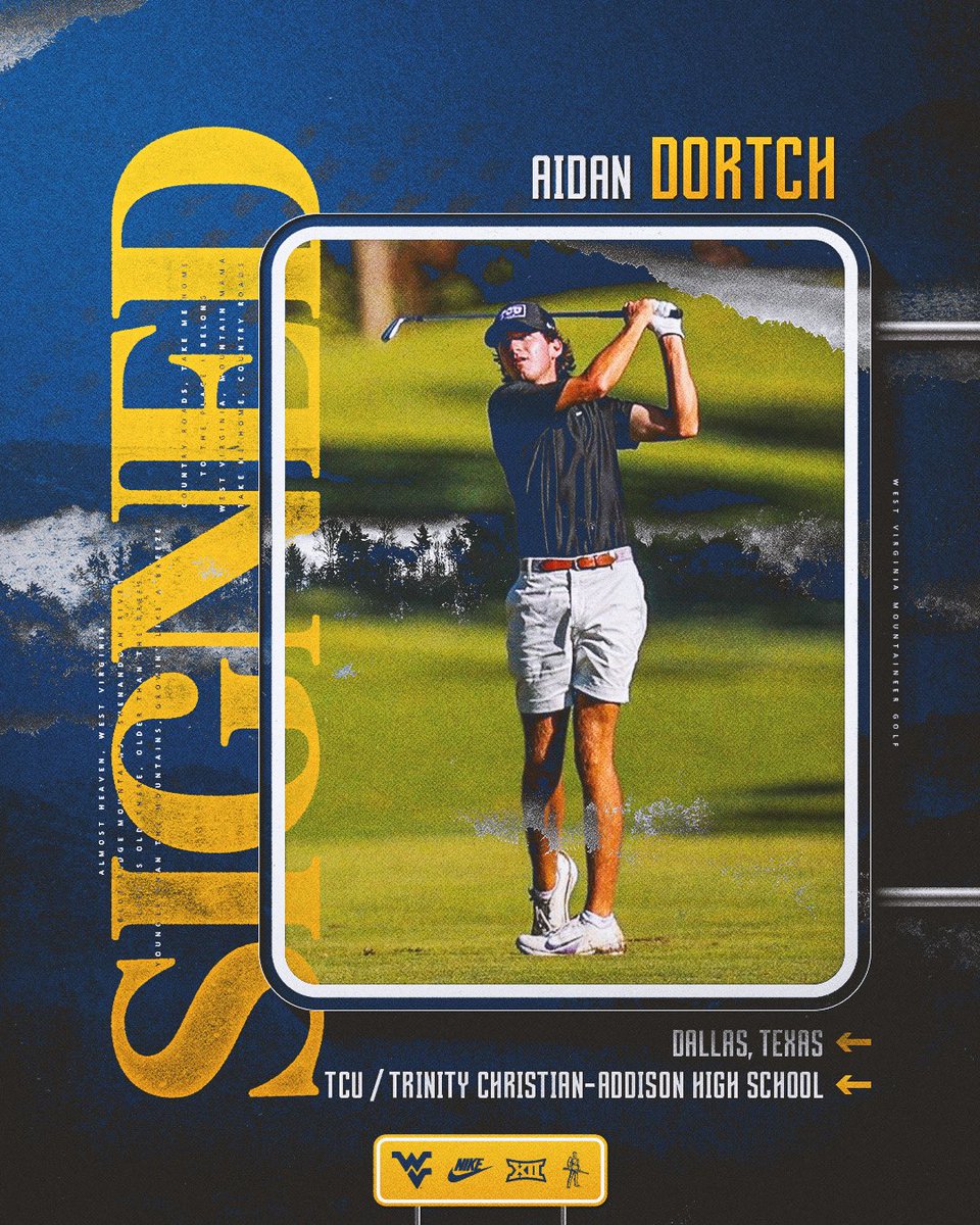 SIGNED ✍️

Welcome to Almost Heaven, Aidan Dortch!

#HailWV

wvusports.com/news/2025/6/17…