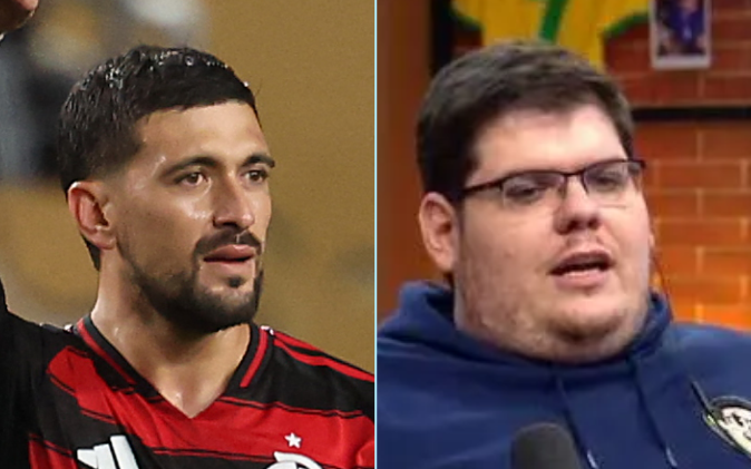 Informacoes_rpd's tweet photo. Arrascaeta brinca com Casimiro após vitória do Flamengo: 'Você não pode torcer contra mim' https://t.co/oMvjUNownH