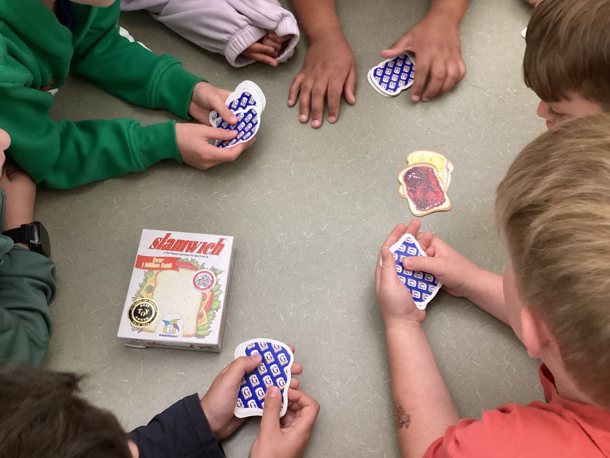 Next on our game parade is Slamwich. I play a 1 minute video of how to play and we are off! Easy to learn, quick to play = high engagement!