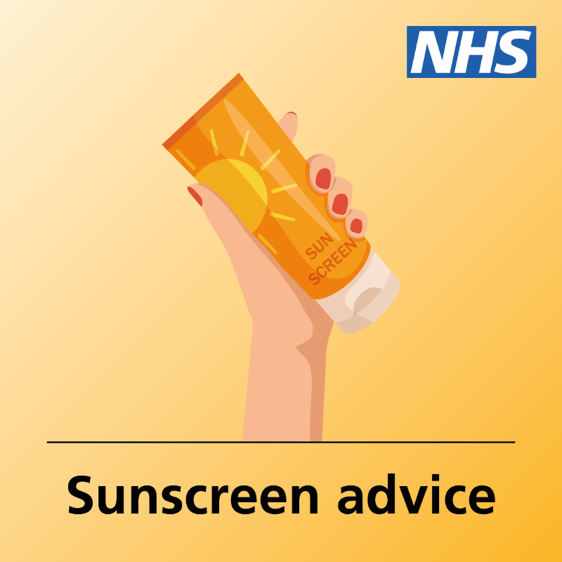 NHSuk's tweet photo. Even if it’s cloudy, UV rays can still cause sunburn. 
 
This advice can help you to stay safe and avoid getting sunburn, reducing your risk of developing skin cancer. 
 
More information on the NHS website