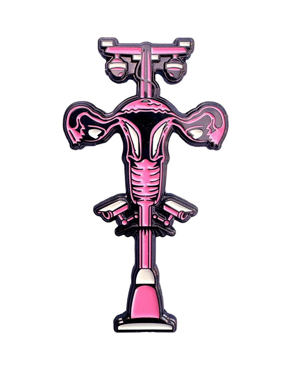 “Policing the womb” limited edition pin