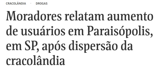 Aqui está a prova de que recuperar pessoas nunca esteve na conta de Ricardo Nunes! A falsa dispersão da cracolândia tratou-se apenas de tirar os dependentes químicos da vista do mercado imobiliário.