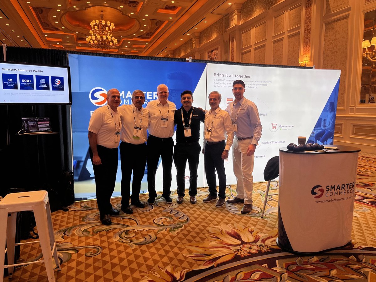 SmarterCommerce's tweet image. The SmarterCommerce team had a fantastic time at Blueprint 4D chatting with JD Edwards users, sharing ideas, and learning from the community.

We’re grateful to be part of a community that’s shaping the future of digital commerce.

#Blueprint4D #JDEdwards #Ecommerce