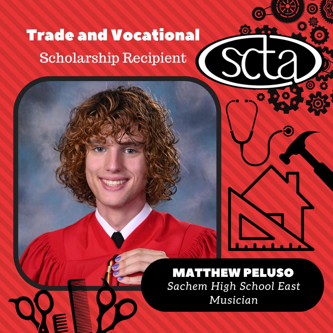🎶 Congratulations to East HS grad Matthew Peluso, recipient of the SCTA Trade &amp; Vocational School Scholarship! Matthew studied Music Production at Milliken Tech and plans to continue his education next year. He’s a leader in and out of the classroomBest of luck, Matthew! 🎧👏
