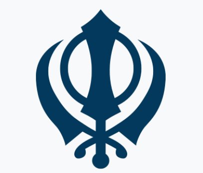 nowresraf's tweet photo. @clashreport That's the sikhs symbol with some makeup https://t.co/E9PnSwyBTH