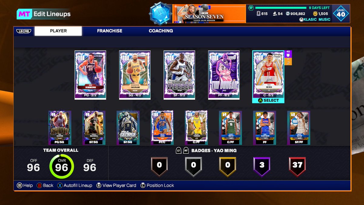 Klasic_Music's tweet image. STARTED SEASON 5 AND SPENT LESS THEN $150 SINCE I&apos;VE BEEN PLAYING #Myteamcommunity