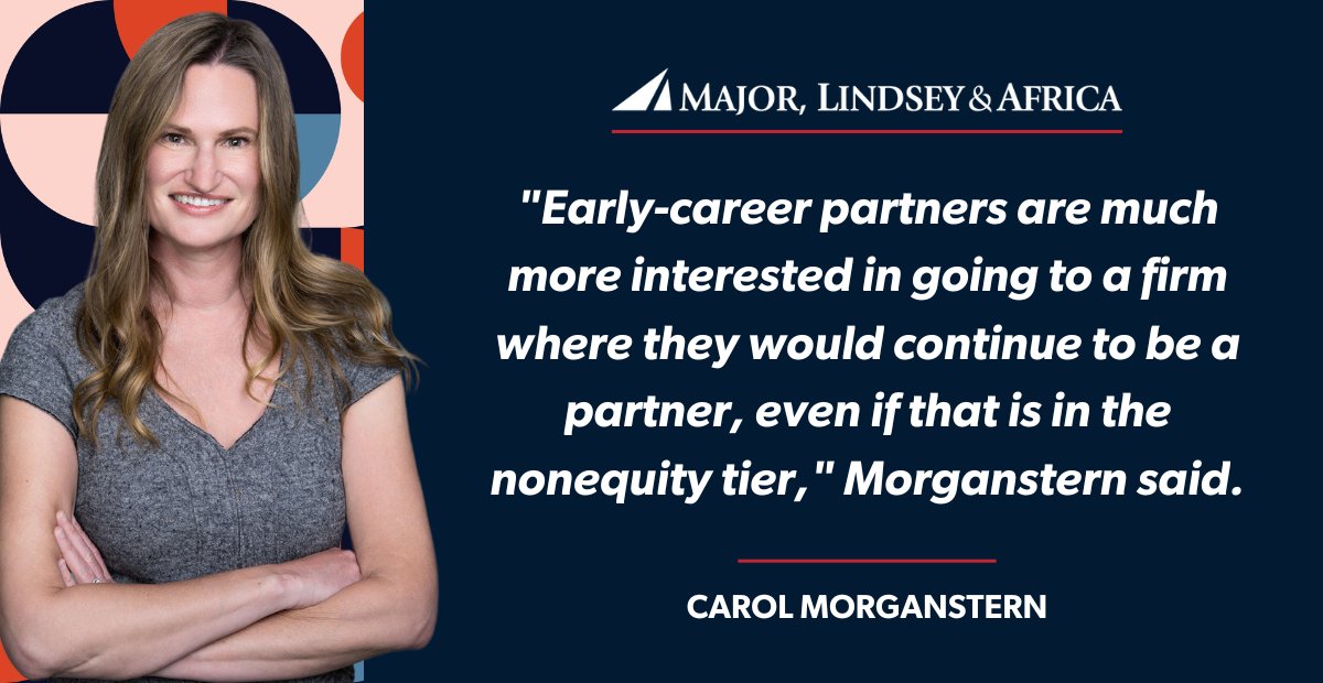 The list of firms adding a nonequity partner tier is growing. Carol Morganstern spoke with Law360 Pulse on her thoughts on the benefits of having nonequity partners.
bit.ly/4l2Ew2n 

#mlaglobal #partners #lawfirms #lawjobs