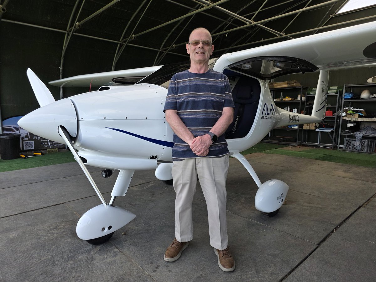 Stevefrankjohn's tweet image. Brilliant flight in the Pipistrel Alpha. #pipistrel