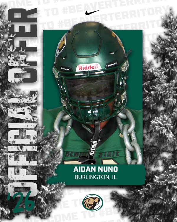 Aidan Nuno (@nuno_aidan) on Twitter photo After a great conversation with <a href="/MarcosJWatkins/">Marcos Watkins</a> I am blessed to receive an offer from <a href="/BSUBeaversFB/">Bemidji State Football</a> <a href="/Coach_Yos/">Brian Iossi</a> <a href="/CHSFootball100/">Central Rockets - Football</a> <a href="/LegendsSP22/">Legends Sports Performance</a> <a href="/underdogrush/">Underdog Training</a> <a href="/EDGYTIM/">Timothy “EDGYTIM” OHalloran</a> After a great conversation with <a href="/MarcosJWatkins/">Marcos Watkins</a> I am blessed to receive an offer from <a href="/BSUBeaversFB/">Bemidji State Football</a> <a href="/Coach_Yos/">Brian Iossi</a> <a href="/CHSFootball100/">Central Rockets - Football</a> <a href="/LegendsSP22/">Legends Sports Performance</a> <a href="/underdogrush/">Underdog Training</a> <a href="/EDGYTIM/">Timothy “EDGYTIM” OHalloran</a>