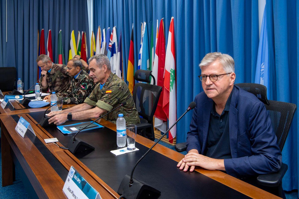 UN Peacekeeping (@unpeacekeeping) on Twitter photo .<a href="/UN/">United Nations</a> Peacekeeping Chief <a href="/Lacroix_UN/">Jean-Pierre Lacroix</a> arrived in #Lebanon yesterday.
He will meet with <a href="/UNIFIL_/">UNIFIL</a> peacekeepers, key international interlocutors & relevant authorities to discuss how peace operations are implementing their mandates in increasingly complex and challenging conditions. .<a href="/UN/">United Nations</a> Peacekeeping Chief <a href="/Lacroix_UN/">Jean-Pierre Lacroix</a> arrived in #Lebanon yesterday.
He will meet with <a href="/UNIFIL_/">UNIFIL</a> peacekeepers, key international interlocutors & relevant authorities to discuss how peace operations are implementing their mandates in increasingly complex and challenging conditions.