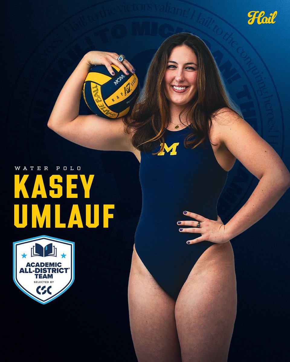 That’s our Captain! 

Congratulations Kasey Umlauf for her excellence in the pool and in the classroom! #GoBlue 

Read more &gt;&gt;&gt; myumi.ch/y1Vqb
