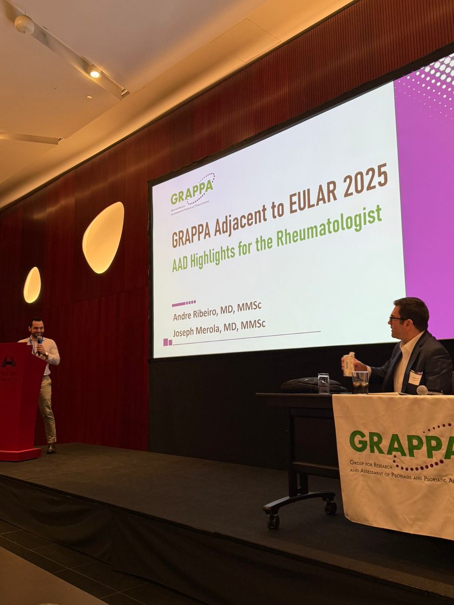 GrappaO's tweet image. Last week’s GRAPPA Adjacent to EULAR session in Barcelona was a great success, bringing together experts from around the world to explore the latest in psoriatic disease research and care.
Thank you to all the incredible faculty, attendees, and organizers who made this session…