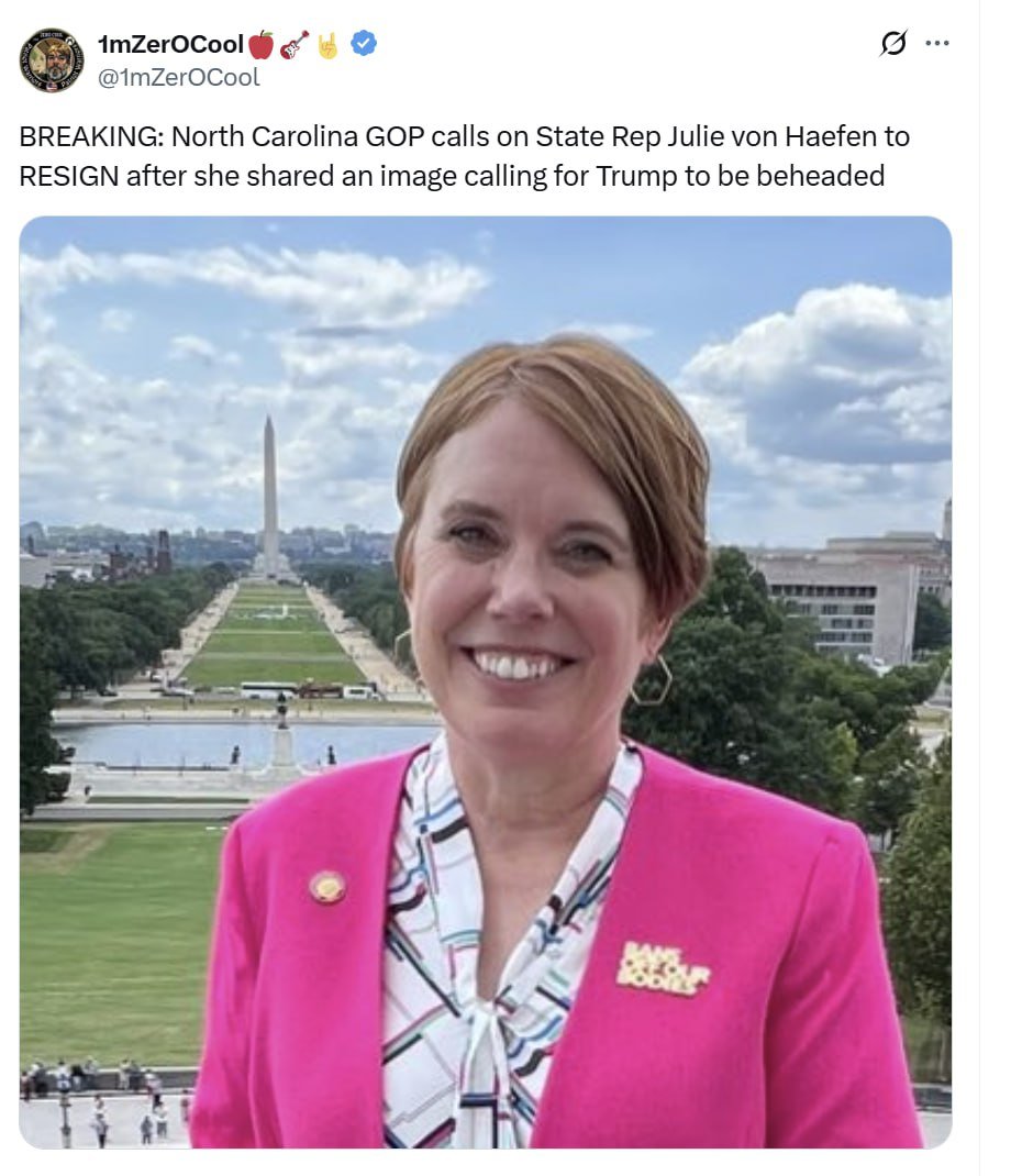 🇺🇸Lady Vet (@covet_81) on Twitter photo Picture this: A conservative, Trump-supporting woman publicly called for Biden to be beheaded.
What do you think would happen?
They would have the Secret Service, FBI, SWAT, CIA, every liberal judge in the country, and probably a drone overhead in five minutes. She’d be branded Picture this: A conservative, Trump-supporting woman publicly called for Biden to be beheaded.
What do you think would happen?
They would have the Secret Service, FBI, SWAT, CIA, every liberal judge in the country, and probably a drone overhead in five minutes. She’d be branded