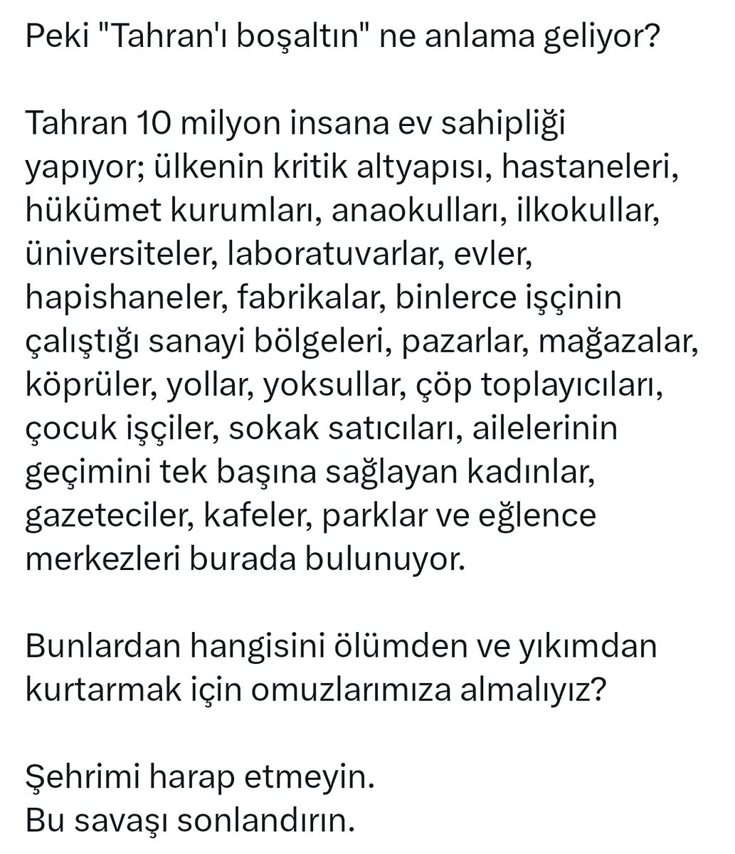 İranlı muhalif Nergis Muhammedi'nin sesine ses verelim: