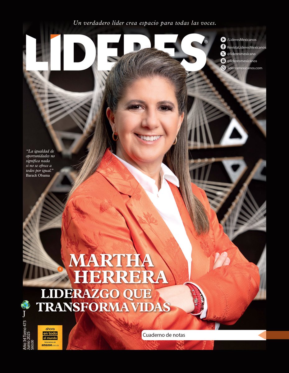 MarthaHerreraNL's tweet photo. Es un privilegio participar en la edición de junio de @LideresMexicano.

Comparto parte de mi trayectoria, aprendizajes y momentos que han marcado este camino lleno de retos, caídas, alegrías y crecimiento. 💫

#RevistaLideres #LiderazgoSocial #SinDejarANadieAtrás https://t.co/HEQbBa03C5