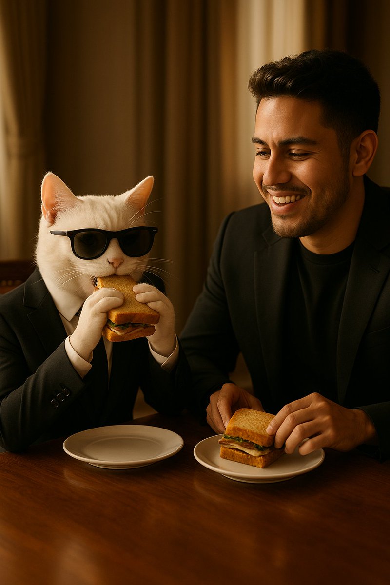 CATSOLANA1412's tweet photo. The way I’m eating this sandwich 🥪😤
Is the same way we’re gonna devour web3 🐾💻
CATSOLANA is hungry — and nothing’s safe.
Follow us.#CATSOLANA #Web3 #CryptoAppetite #Solana #JoinThePride https://t.co/WECqBQxHbb
