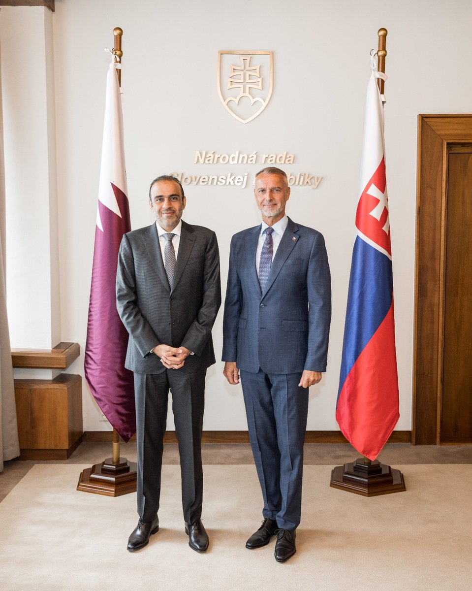 Speaker of Slovak Parliament Meets Qatar's Ambassador

#MOFAQatar