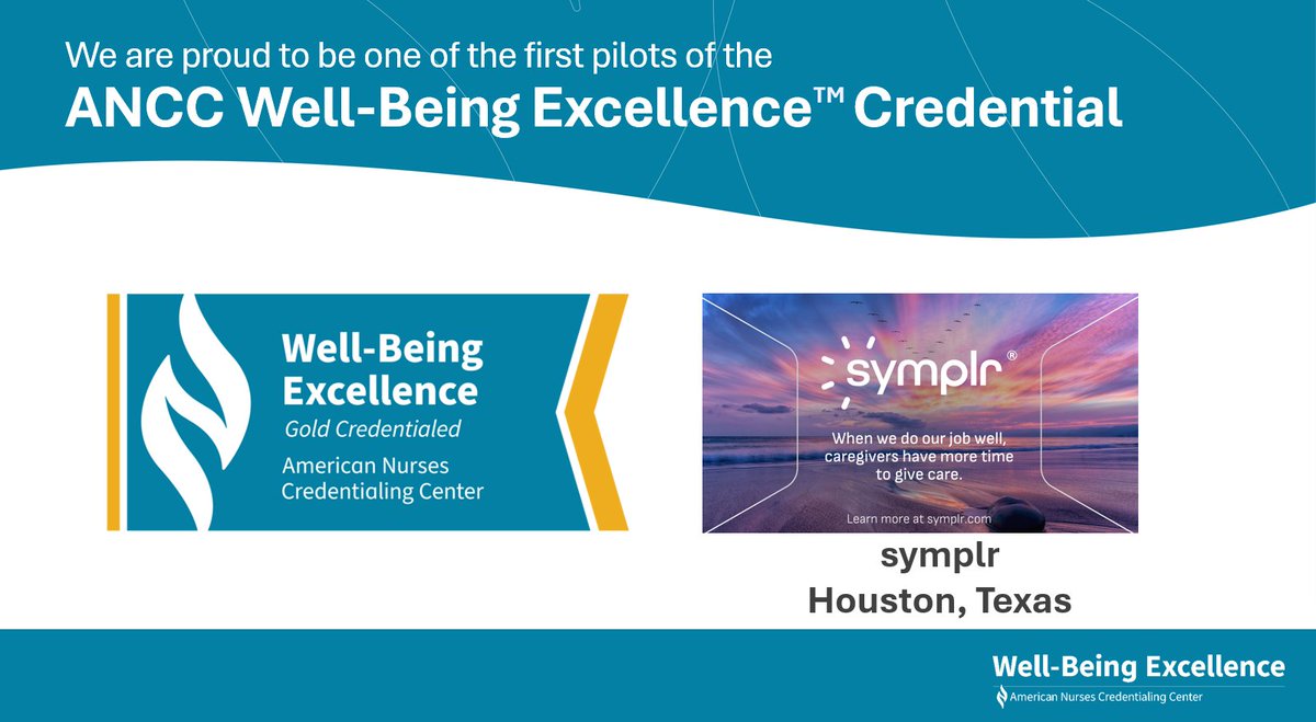 Congratulations to <a href="/symplr/">symplr</a> for making history as the first-ever organization to achieve the GOLD Tier of the ANCC Well-Being Excellence Credential! 

Your commitment to creating a culture of well-being sets a powerful example for the entire healthcare community.