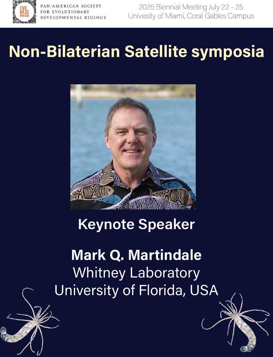 EvoDevo PanAm (@evodevopanam) on Twitter photo Calling all lovers of Non-bilaterian!🪼😍🪸
We have amazing speakers for the Non-Bilaterian Satellite symposia at the #PASEDB2025
Organizers: Organizers: Drs. Athula Wikramanayake, Bill Browne & <a href="/natclarke8/">nat clarke</a>
Register: evodevo.wildapricot.org/event-6007396 Calling all lovers of Non-bilaterian!🪼😍🪸
We have amazing speakers for the Non-Bilaterian Satellite symposia at the #PASEDB2025
Organizers: Organizers: Drs. Athula Wikramanayake, Bill Browne & <a href="/natclarke8/">nat clarke</a>
Register: evodevo.wildapricot.org/event-6007396