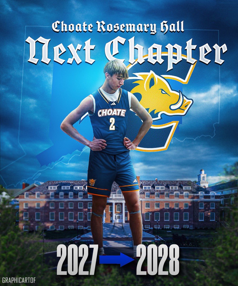 Exited to announce that I am transferring to Choate Rosemary Hall and will be reclassifying from the class of 2027 to the class of 2028