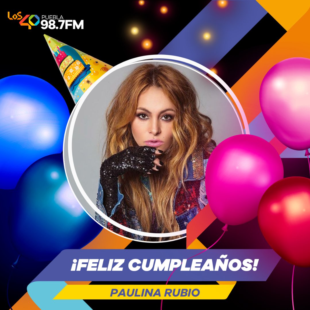 ¡Feliz cumpleaños #PaulinaRubio !🎂

Consagrada como un icono del pop latino y en una de las celebridades latinas más influyentes del mundo.🤩✨

¡Pau, cumple hoy 53 años! 🫶

#HappyBirthdayPaulinaRubio #cumpleaños #Los40Puebla98FM #TodaLaActitud