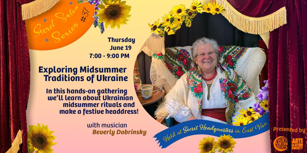 🌞🌻In this hands-on gathering we will learn about the Ukrainian midsummer celebration Ivana Kupala~
🎟️Ticket link in bio!
