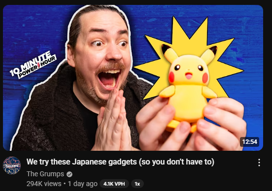 I love how Arin Hansen of GameGrumps Egoraptor fame went from refusing to do face cams in videos because he didn't wanna be like every other gaming channel to a decade later doing his best Mr Beast face in 70% of the Grumps thumbnails