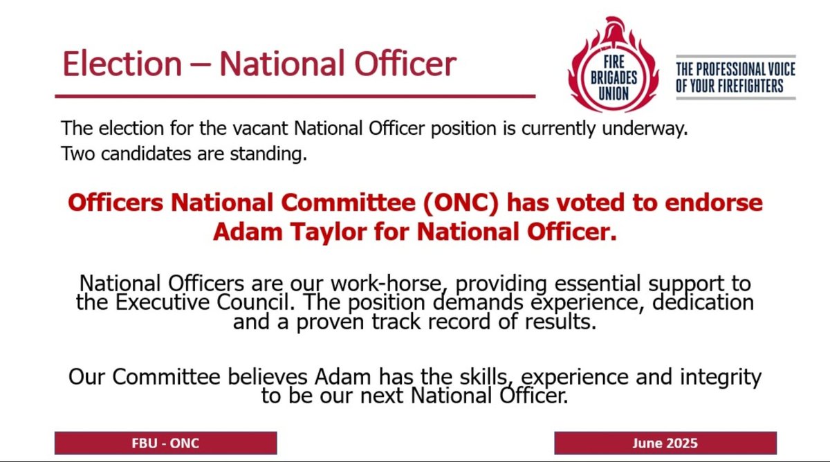 Officers National Committee (ONC) (@fbu_onc) on Twitter photo 