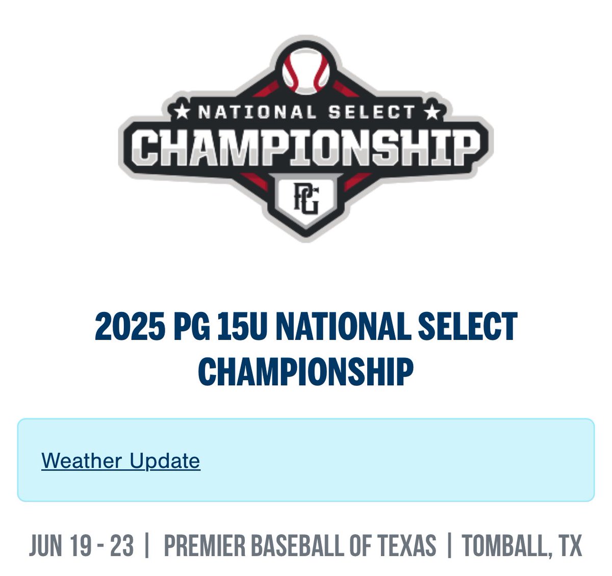 ⛽️ Pitching Rotation ⛽️

HP 2028 Bubb - PG National Select

📍 Premier (Tomball, TX)

Thursday - 8am @ Premier 5
<a href="/HadenLafrenz09/">Haden LaFrenz</a>
<a href="/CopelandDennis9/">Copeland Dennis</a>

Friday - 8am @ Premier 5
<a href="/tonyciurca23/">Tony Ciurca</a>
<a href="/Sammy_Dornier/">Sammy Dornier</a>

Saturday - 3p @ Premier 8
<a href="/nd_g11/">Indie Granillo</a>
<a href="/MikeAtkinson28/">Michael Atkinson</a>