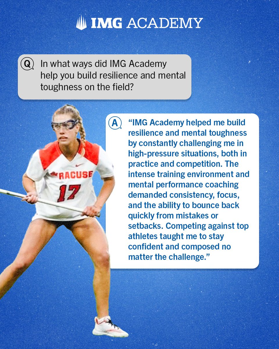 Hear how McKenzie Olsen's time at IMG Academy set her up for success at the next level🎓🔥