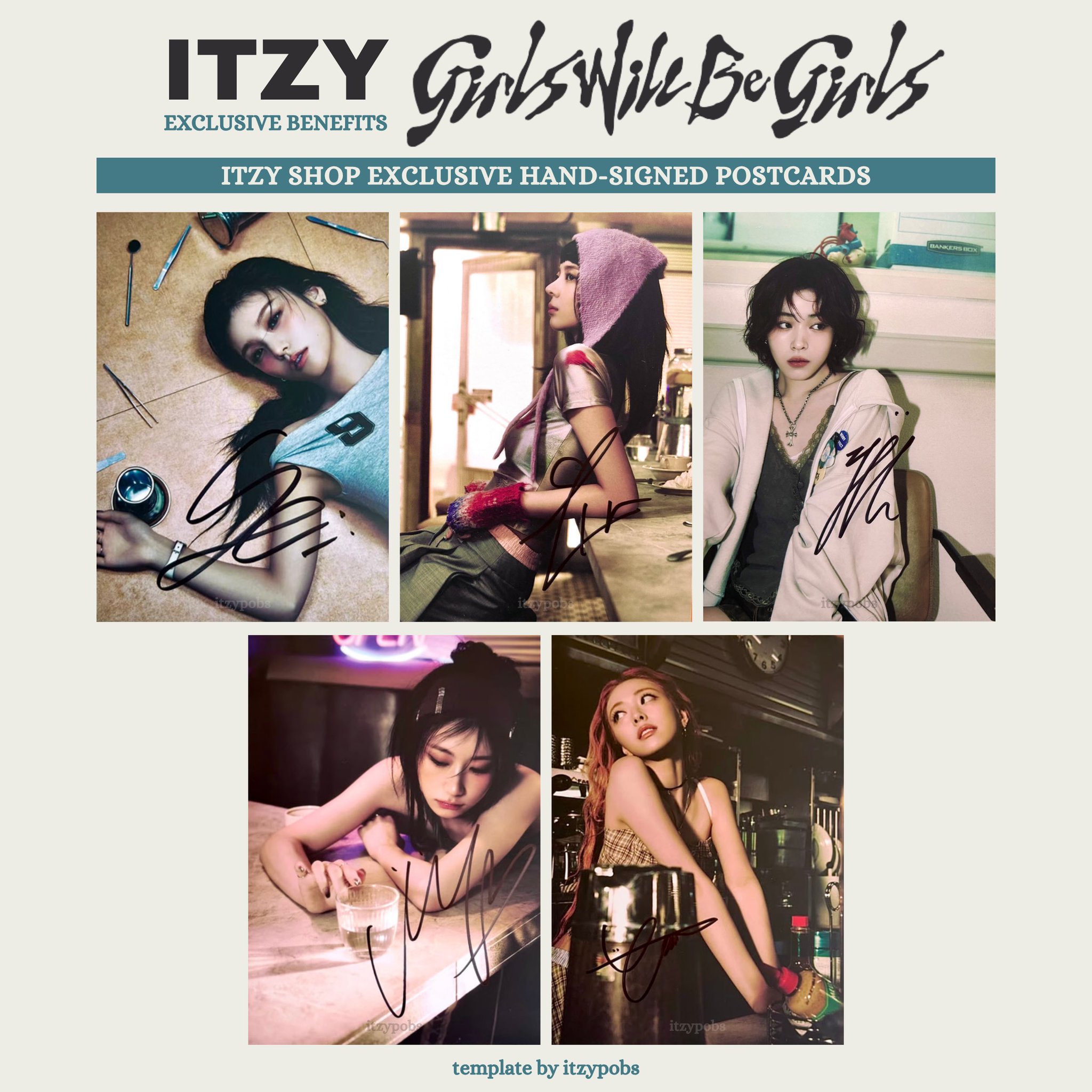 itzy Girls Will Be Girls リア 直筆サイン チェキ Girls Will Be Girls (PHOTOBOOK Ver.) (Signed) - Itzy