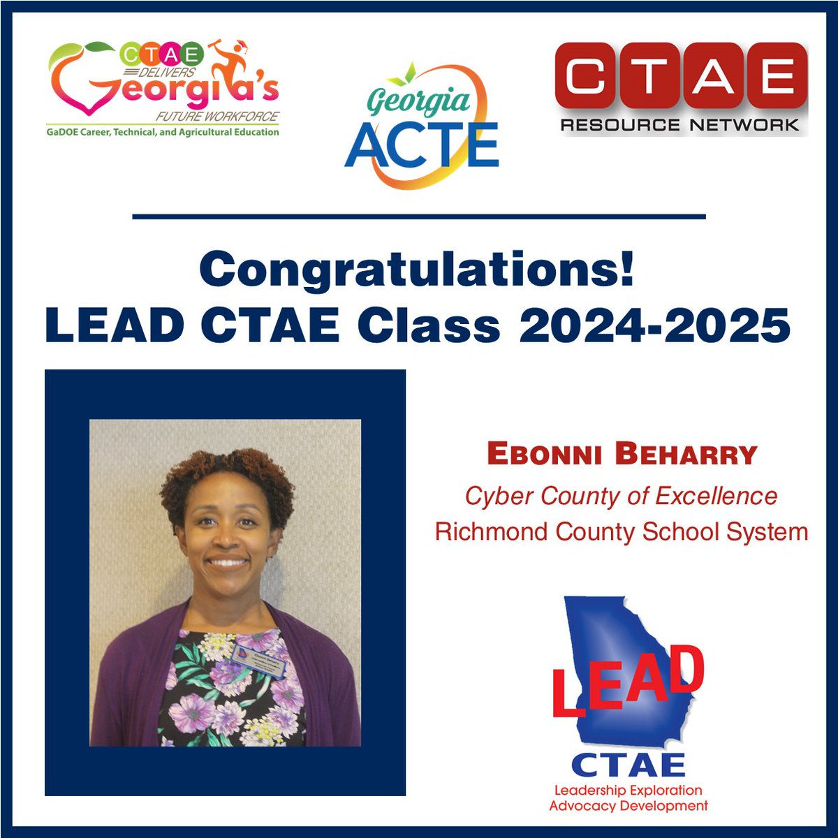 🎉 Congrats to the LEAD CTAE Class of 2024–2025!
These CTAE pros are growing as leaders, advocates &amp; champions for Georgia’s future workforce. 💼📚
We’re proud of your commitment!
#LEADCTAE #CTAEDelivers