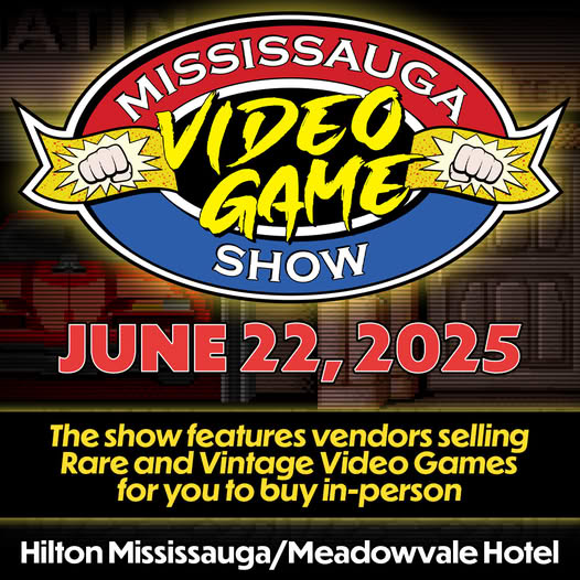 VideoGameShowca's tweet image. 🎮The Mississauga #VideoGameShow returns THIS SUNDAY, June 22!
Tickets are only $5!

💥The show features vendors selling Rare and Vintage #VideoGames for you to buy in person.

Details at VideoGameShow.ca