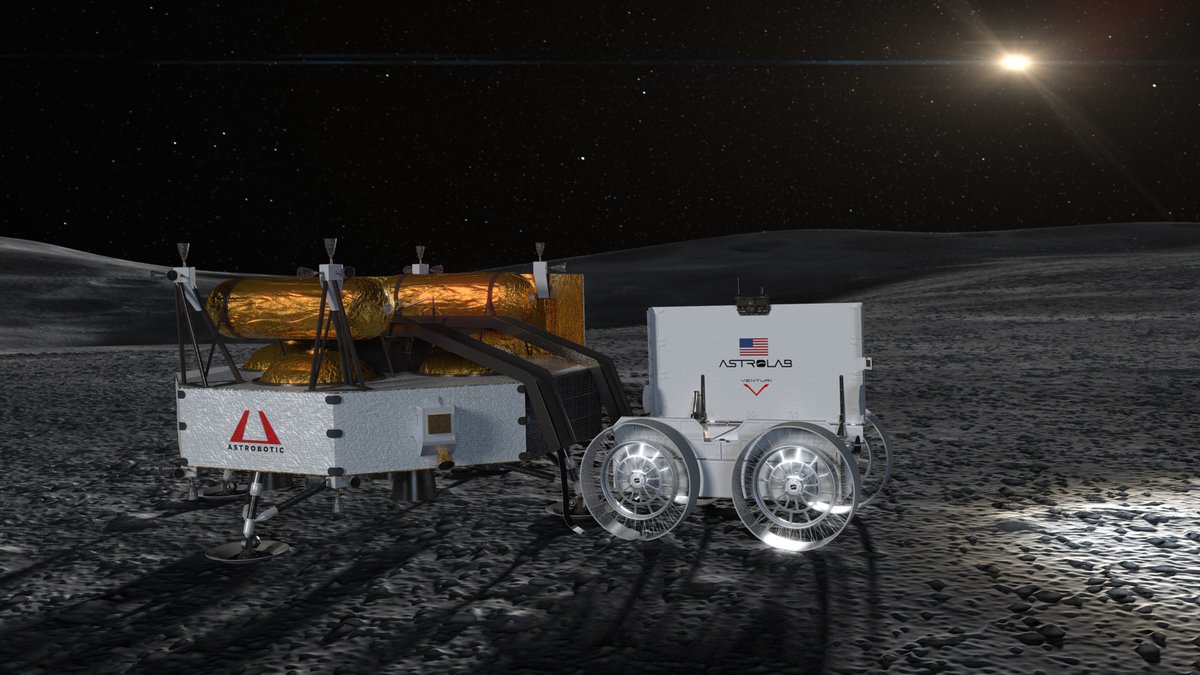 Astrolab (@astrolab_space) on Twitter photo Lunar south pole, here we come.
Flying aboard <a href="/astrobotic/">Astrobotic</a>'s Griffin Mission One, our FLIP rover will mature components and subsystems used on our FLEX rover. That includes full-sized batteries, tires, and software. Additionally, it'll bring customers of its own to the Moon! Lunar south pole, here we come.
Flying aboard <a href="/astrobotic/">Astrobotic</a>'s Griffin Mission One, our FLIP rover will mature components and subsystems used on our FLEX rover. That includes full-sized batteries, tires, and software. Additionally, it'll bring customers of its own to the Moon!