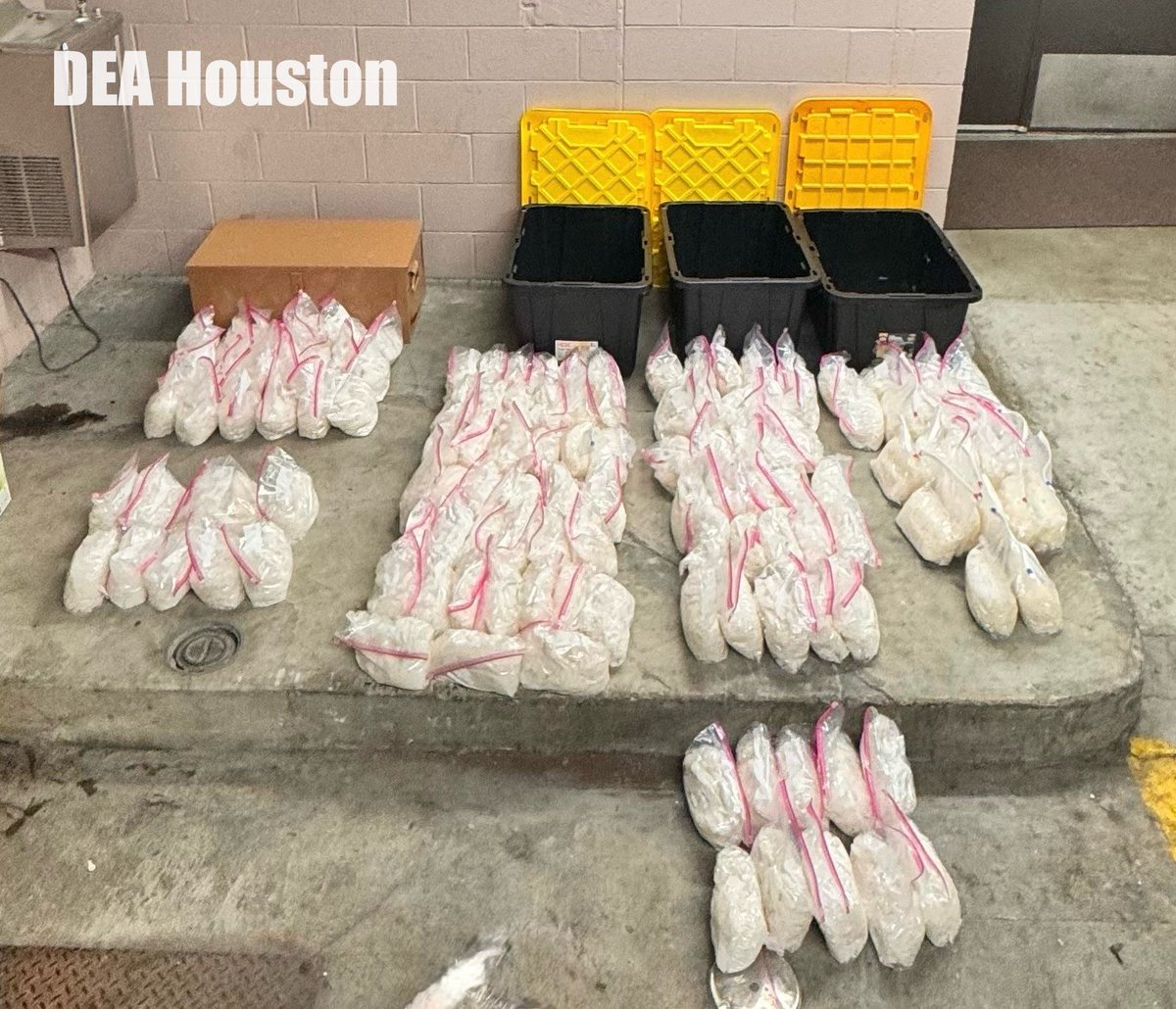 DEAHouston (@deahoustondiv) on Twitter photo Ziplock bags filled with crystalized meth! DEA Houston Division seized over 130 kg of meth. Thanks to <a href="/FBIHouston/">FBI Houston</a> , <a href="/PasadenaPDTX/">Pasadena Police Department</a> , <a href="/houstonpolice/">Houston Police</a> and HCSO for their assistance with this seizure. #safercommunties #methseized Ziplock bags filled with crystalized meth! DEA Houston Division seized over 130 kg of meth. Thanks to <a href="/FBIHouston/">FBI Houston</a> , <a href="/PasadenaPDTX/">Pasadena Police Department</a> , <a href="/houstonpolice/">Houston Police</a> and HCSO for their assistance with this seizure. #safercommunties #methseized